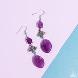 Paparazzi Creative Cascade - Purple Earrings