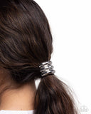Paparazzi Crimped Celebrity- Silver Hair Clip