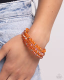 Paparazzi Cultured Cause - Orange Coil Bracelet