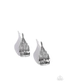 Paparazzi Curly Comfort - Silver Earrings