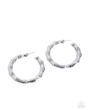 Paparazzi Custom Confidence- Silver Hoops Earrings
