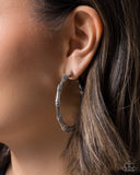Paparazzi Custom Confidence- Silver Hoops Earrings