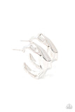 Paparazzi Cutting Edge Couture - Silver Hoops Earrings