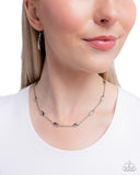 Paparazzi Cylindrical Chic- Silver Necklace