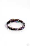 Paparazzi Dainty Dancer - Black Bracelet