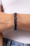 Paparazzi Dainty Dancer - Black Bracelet