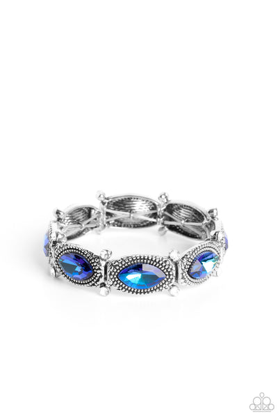 Paparazzi Dancing Diva - Blue UV Shimmer Bracelet