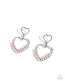 Paparazzi Dangling Damsel- Pink Earrings