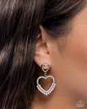Paparazzi Dangling Damsel- Pink Earrings