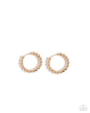 Paparazzi Darling Dance- Gold Hoops Earrings
