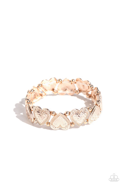 Paparazzi Date Night Deluxe - Rose Gold Bracelet