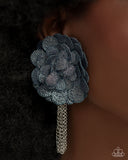 Paparazzi Dauntless Denim - Blue Denim Earrings