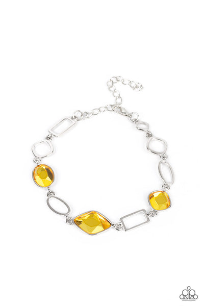 Paparazzi Dazzle for Days - Yellow Bracelet