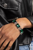 Paparazzi Dazzling Debut - Green Gem Bracelet