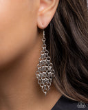 Paparazzi Decisive Delivery- Silver Earrings