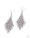 Paparazzi Decisive Delivery- Silver Earrings