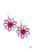 Paparazzi Decorated Daisies - White Earrings