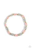Paparazzi Deep-Seeded Dimension - Silver Flowers Bracelet