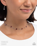 Paparazzi Defaced Decadence- Red Necklace