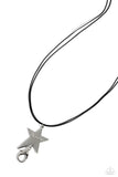 Paparazzi Default Dreamer - Black Star Lanyard Necklace