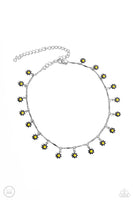 Paparazzi Delicate Display - Black Flower Chocker Necklace