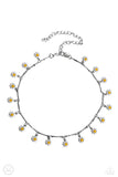 Paparazzi Delicate Display - White Daisy Necklace