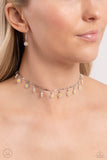 Paparazzi Delicate Display - White Daisy Necklace