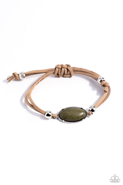 Paparazzi Desertscape Drive - Green Urban Necklace