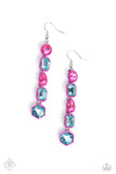 Paparazzi JULY FF Developing Dignity - Pink Earrings