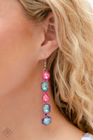 Paparazzi JULY FF Developing Dignity - Pink Earrings