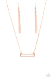 Paparazzi Devoted Darling - Copper Heart cutout Necklace