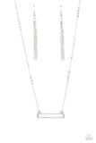 Paparazzi Devoted Darling - White Heart Necklace