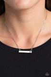 Paparazzi Devoted Darling - White Heart Necklace