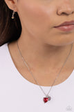 Paparazzi Devoted Delicacy - Red Heart Necklace