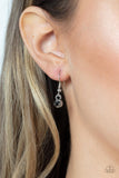 PAPARAZZI Dicey Demure - Silver Smoky Hematite Necklace
