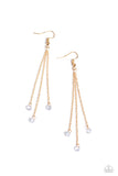 Paparazzi Divine Droplets - Gold Earrings