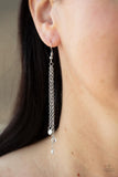 Paparazzi Divine Droplets - White Earrings