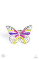 Paparazzi FF AUG Do the FLIGHT Thing - Multi Butterfly Ring