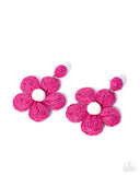 Paparazzi Double Daisies- Pink Earrings