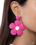 Paparazzi Double Daisies- Pink Earrings