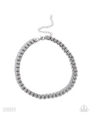 Paparazzi Double Demand- Silver Necklace