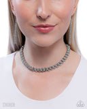 Paparazzi Double Demand- Silver Necklace