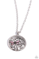 Paparazzi Dragonfly Daydream - Pink Necklace