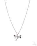 Paparazzi Dragonfly Debut- Purple Necklace