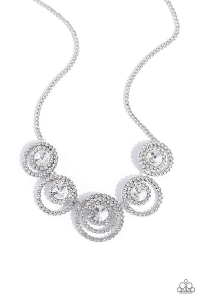 Paparazzi Dramatic Darling - White Necklace