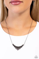 Paparazzi Dramatic Diadem - Silver Necklace