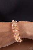 Paparazzi Dreamy Debut - Gold Beads Coil Bracelet