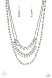 Paparazzi MAY FF Dripping in Stardust - White Necklace