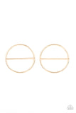 Paparazzi Dynamic Diameter - Gold Earrings