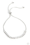 Paparazzi Dynamic Diamonds - White Rhinestones Bracelet